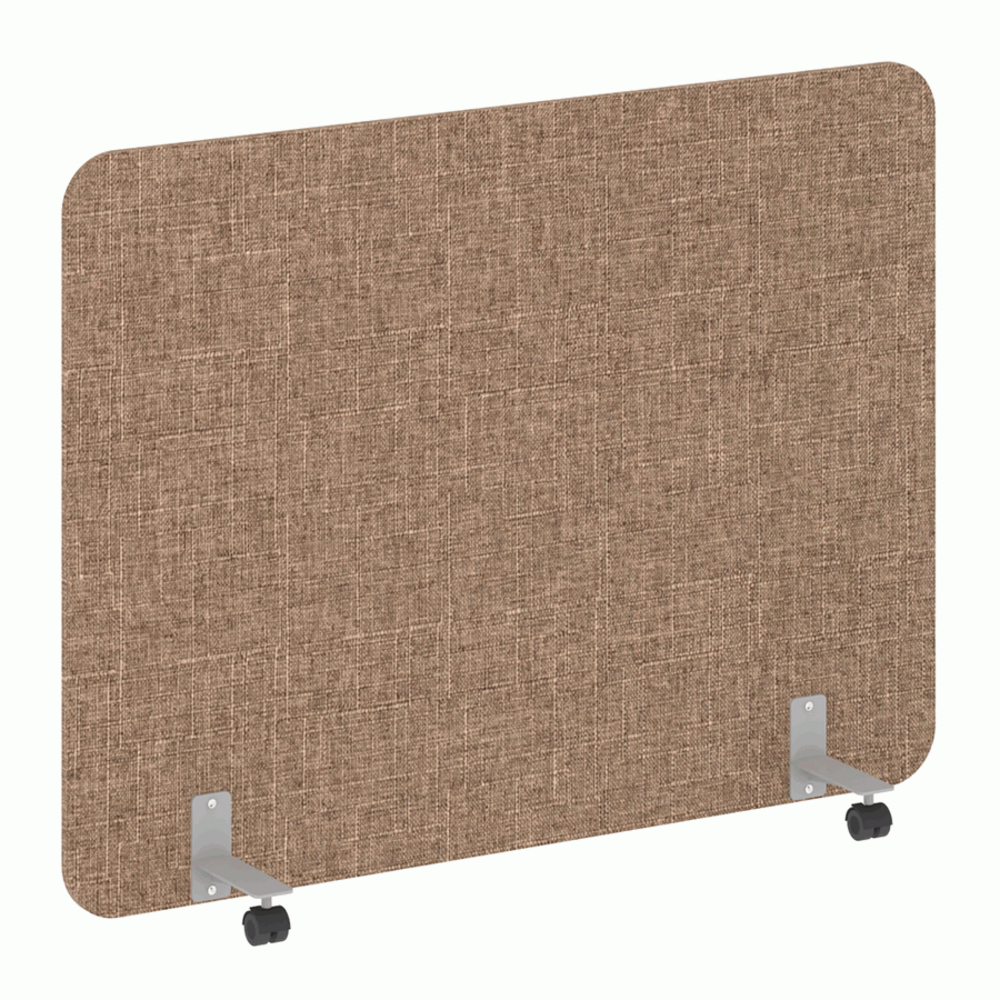 Перегородка на металлических опорах, на роликах