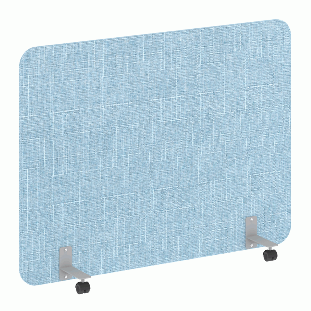 Перегородка на металлических опорах, на роликах