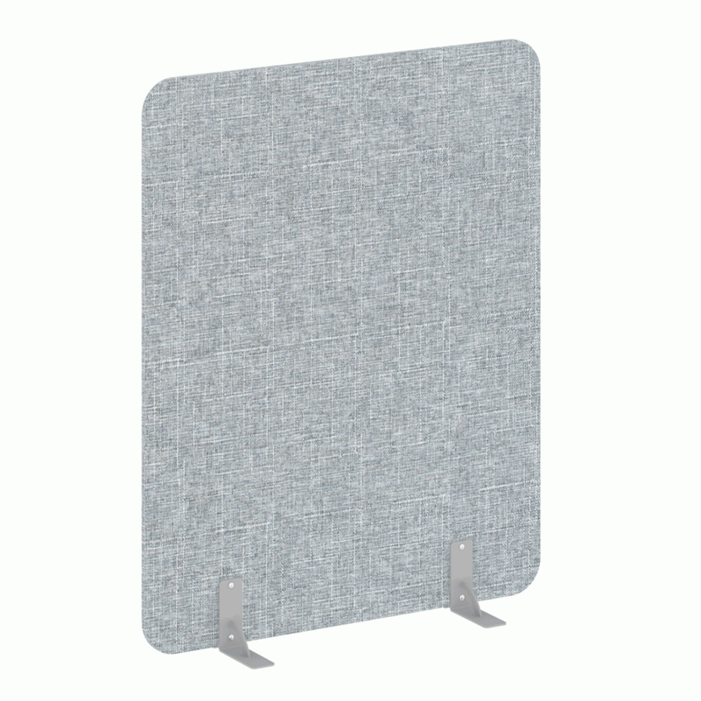 Перегородки на металлических опорах на фетровых подпятниках