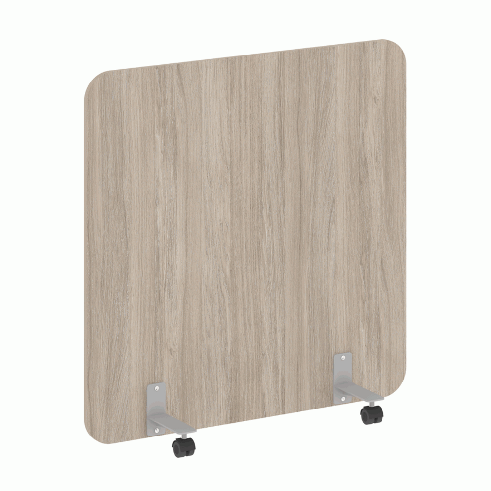 Перегородка на металлических опорах, на роликах