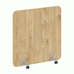 Перегородка на металлических опорах, на роликах