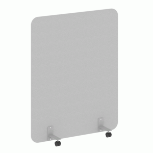 Перегородка на металлических опорах, на роликах