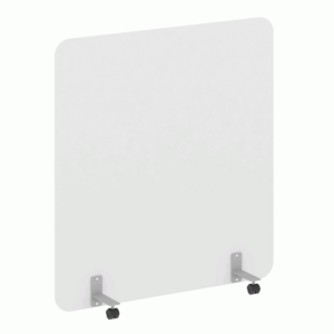 Перегородка на металлических опорах, на роликах