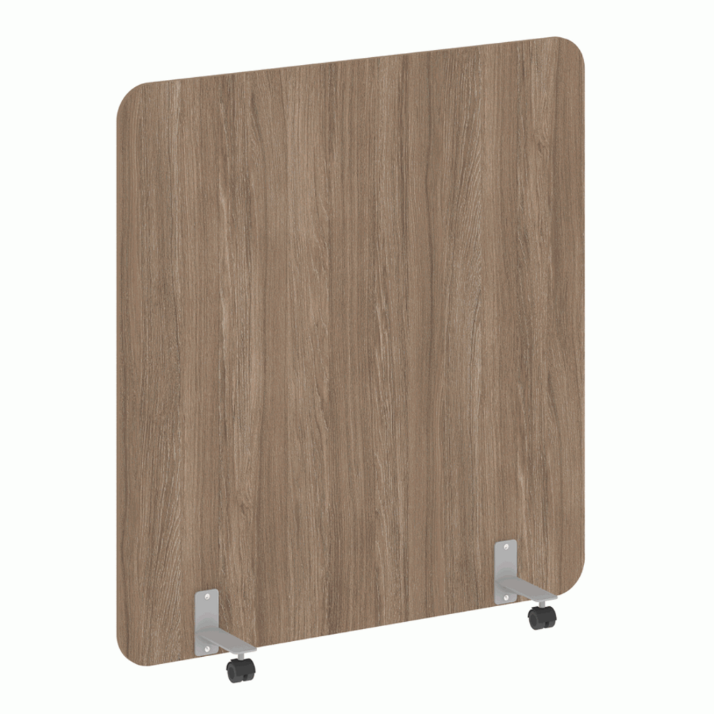 Перегородка на металлических опорах, на роликах