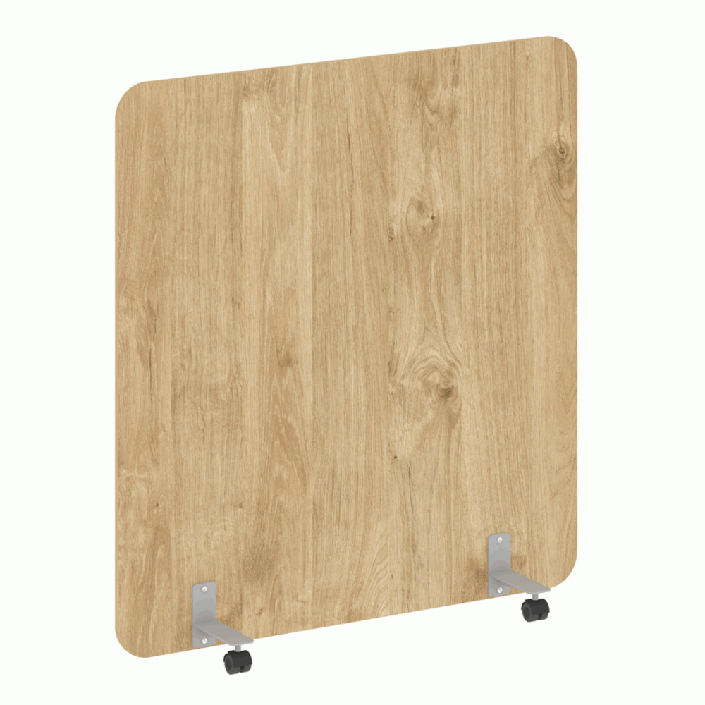 Перегородка на металлических опорах, на роликах