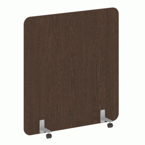 Перегородка на металлических опорах, на роликах