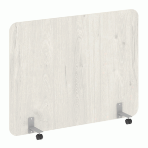 Перегородка на металлических опорах, на роликах