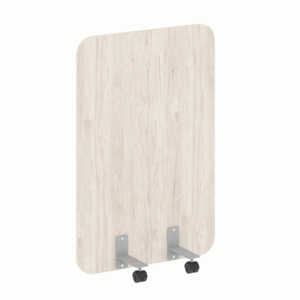 Перегородка на металлических опорах, на роликах