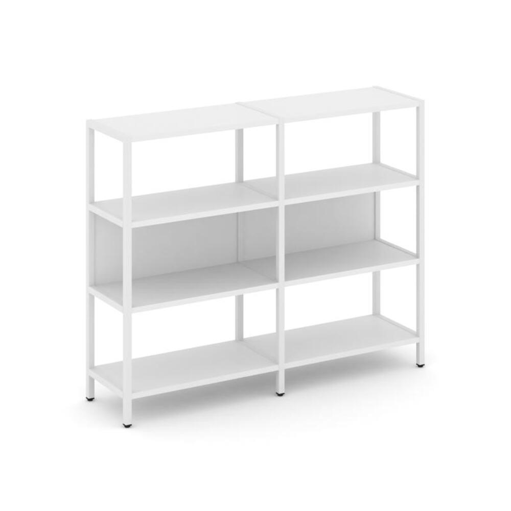 Двухсекционный стеллаж трехярусный