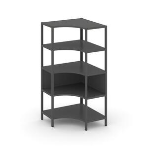 Односекционный угловой стеллаж четырехярусный