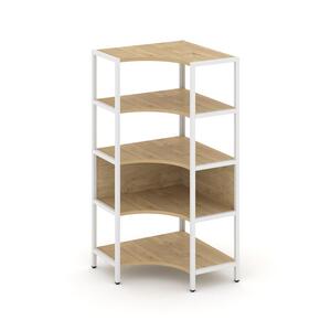 Односекционный угловой стеллаж четырехярусный