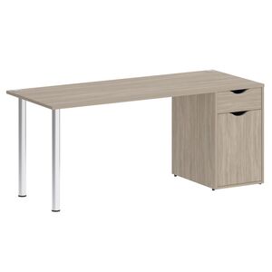 Стол письменный (опоры хром)