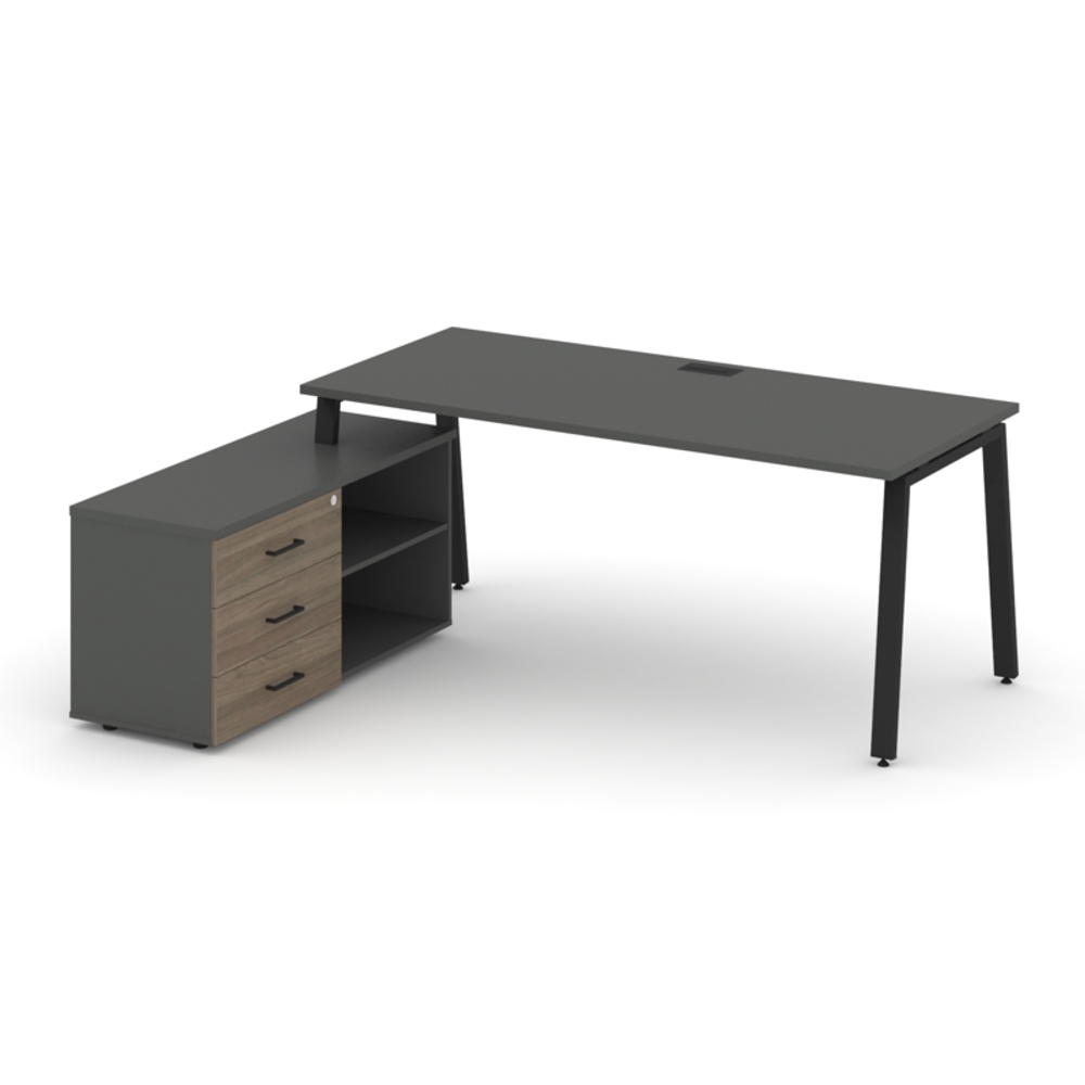 Style Project Direct Стол письменный с греденцией левой