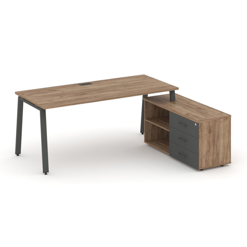 Style Project Direct Стол письменный с греденцией правой