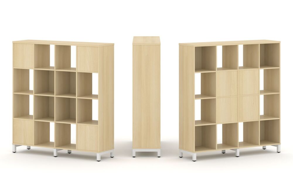 Набор стеллажа двухстороннего, 4 яруса