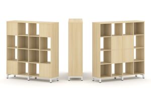 Набор стеллажа двухстороннего, 4 яруса