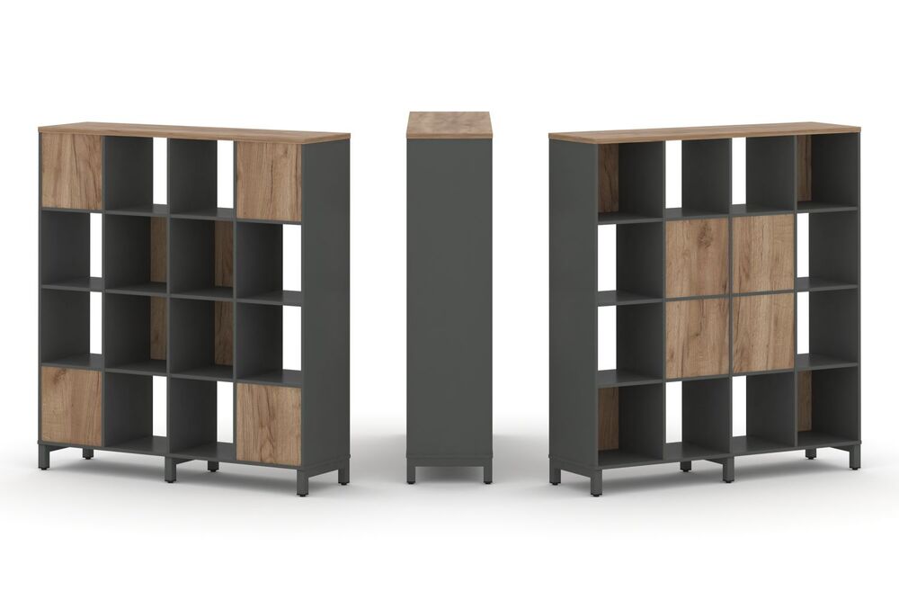 Набор стеллажа двухстороннего, 4 яруса