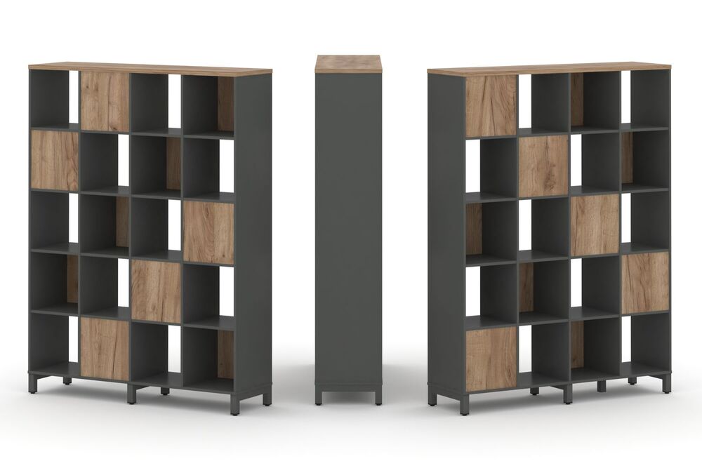 Набор стеллажа двухстороннего, 5 ярусов