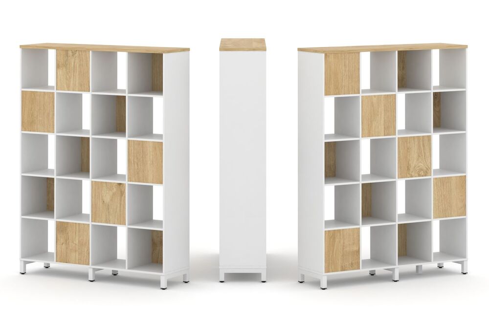 Набор стеллажа двухстороннего, 5 ярусов