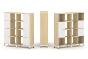 Набор стеллажа одностороннего, 4 яруса