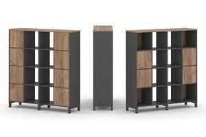 Набор стеллажа одностороннего, 4 яруса