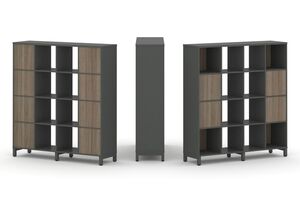 Набор стеллажа одностороннего, 4 яруса