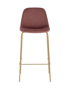 Стул барный Валенсия SN велюр пыльно-розовый золотые ножки 2 шт