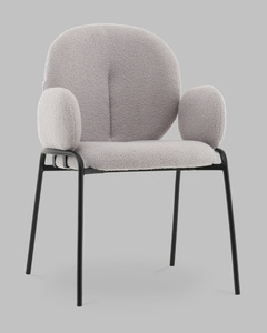 Стул с подлокотниками букле