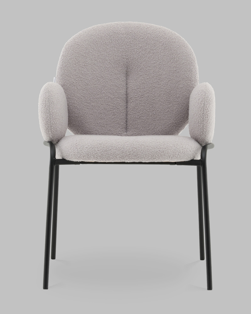 Стул с подлокотниками букле