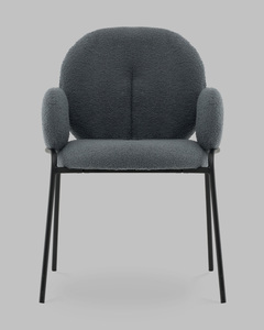 Стул с подлокотниками букле