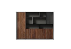 Шкаф для документов, с гардеробом (левый)