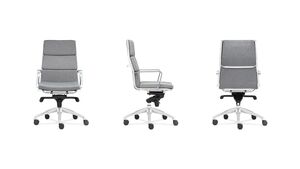 Кресло с высокой спинкой на крестовине