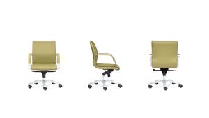 Кресло со средней спинкой на крестовине