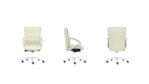 Кресло со средней спинкой на крестовине