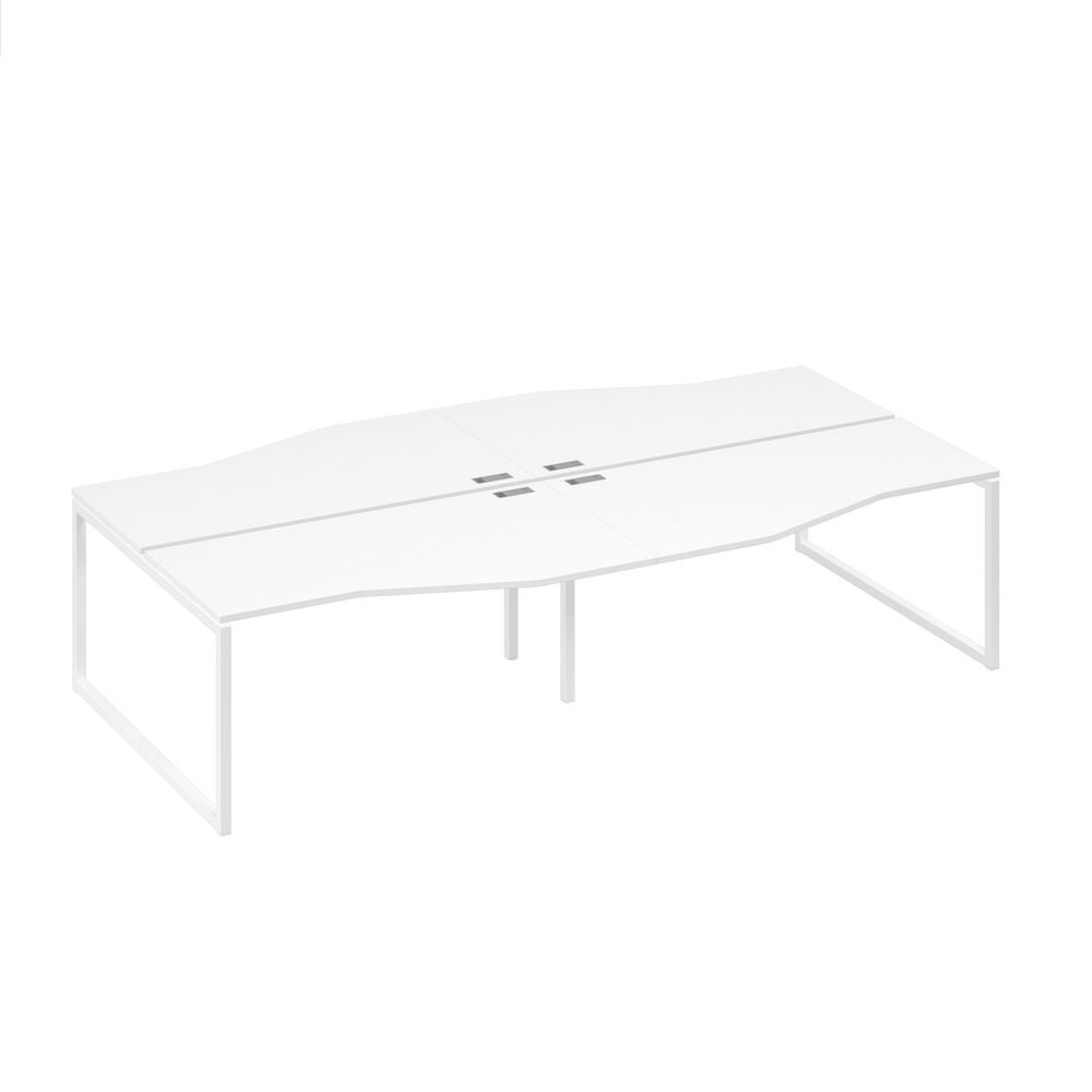 Рабочая станция (4х160) столы Техно каркас QUATTRO металл