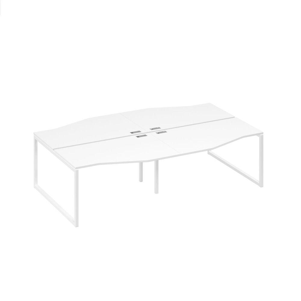 Рабочая станция столы Техно на металлокаркасе DUE (4х140)