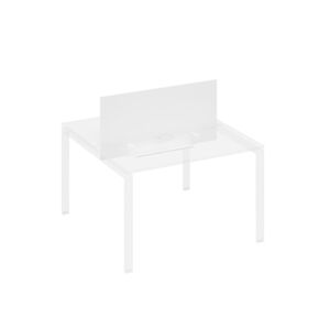 Экран настольный фронтальный для стола 120 с двумя кабель-каналами