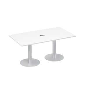 Стол 180 в переговорную на опорах-колоннах