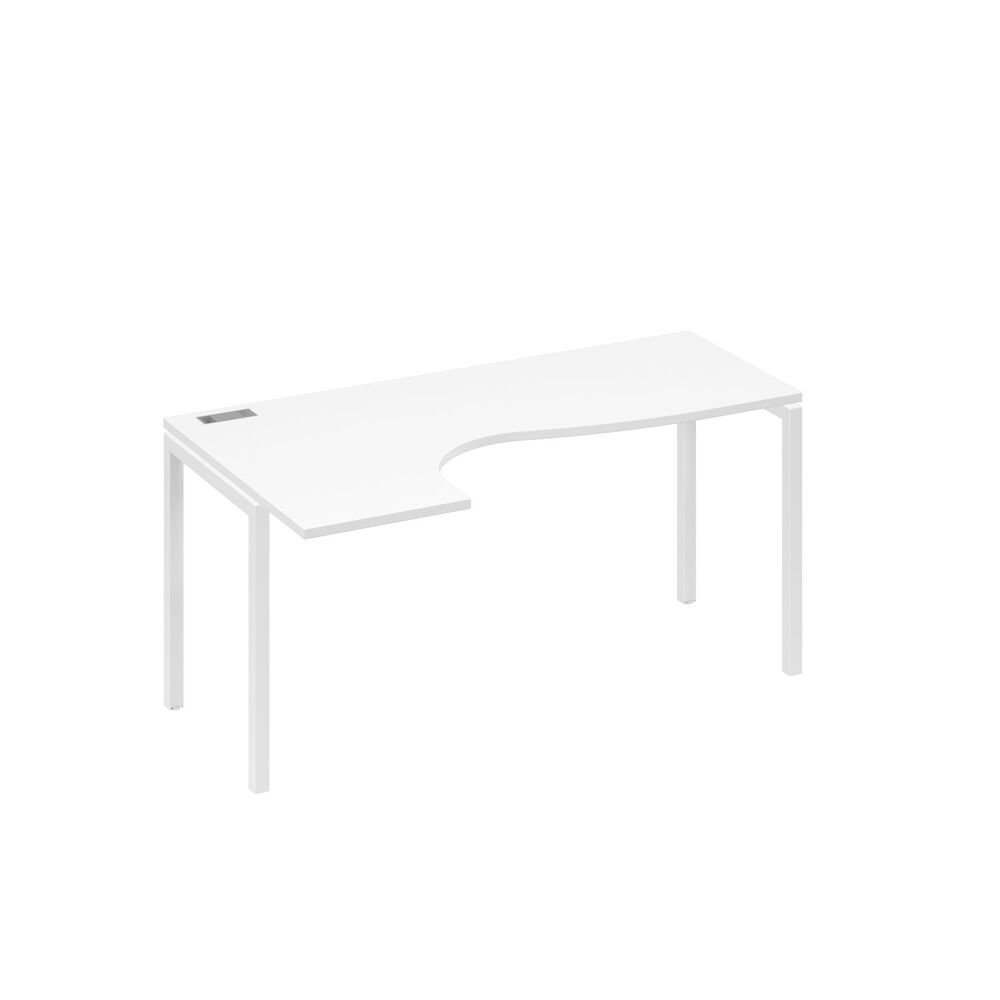 Стол эргономичный левый "Классика" на металлокаркасе DUE