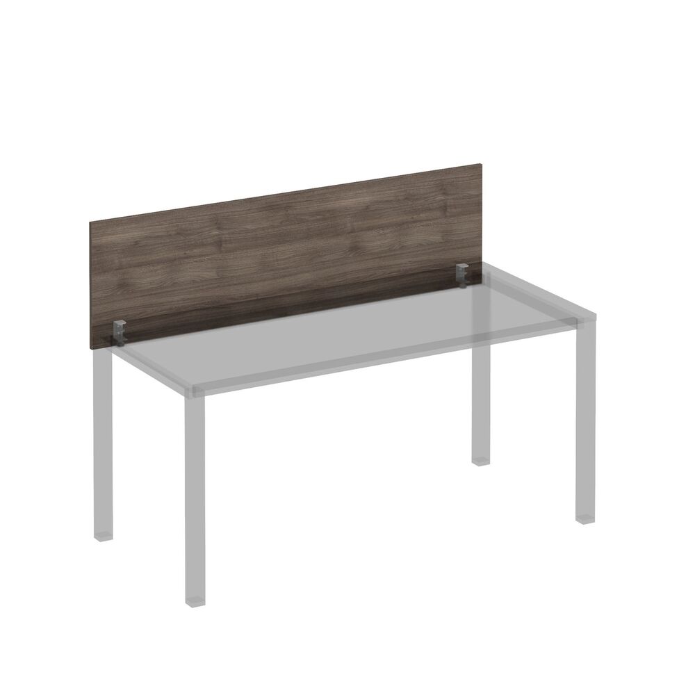 Экран для стола 160 на сером каркасе КФ с кронштейнами