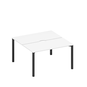 Рабочая станция на металлокаркасе, столешницы с вырезом (2*140)