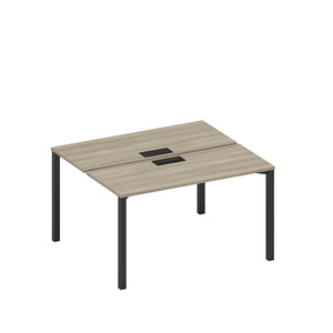 Рабочая станция на металлокаркасе, столешницы с заглушкой (2*140)