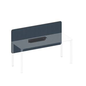 Экран настольный фронтальный тканевый с кабель-каналом