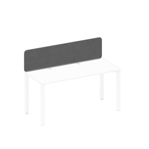 Экран настольный фронтальный тканевый с кронштейнами