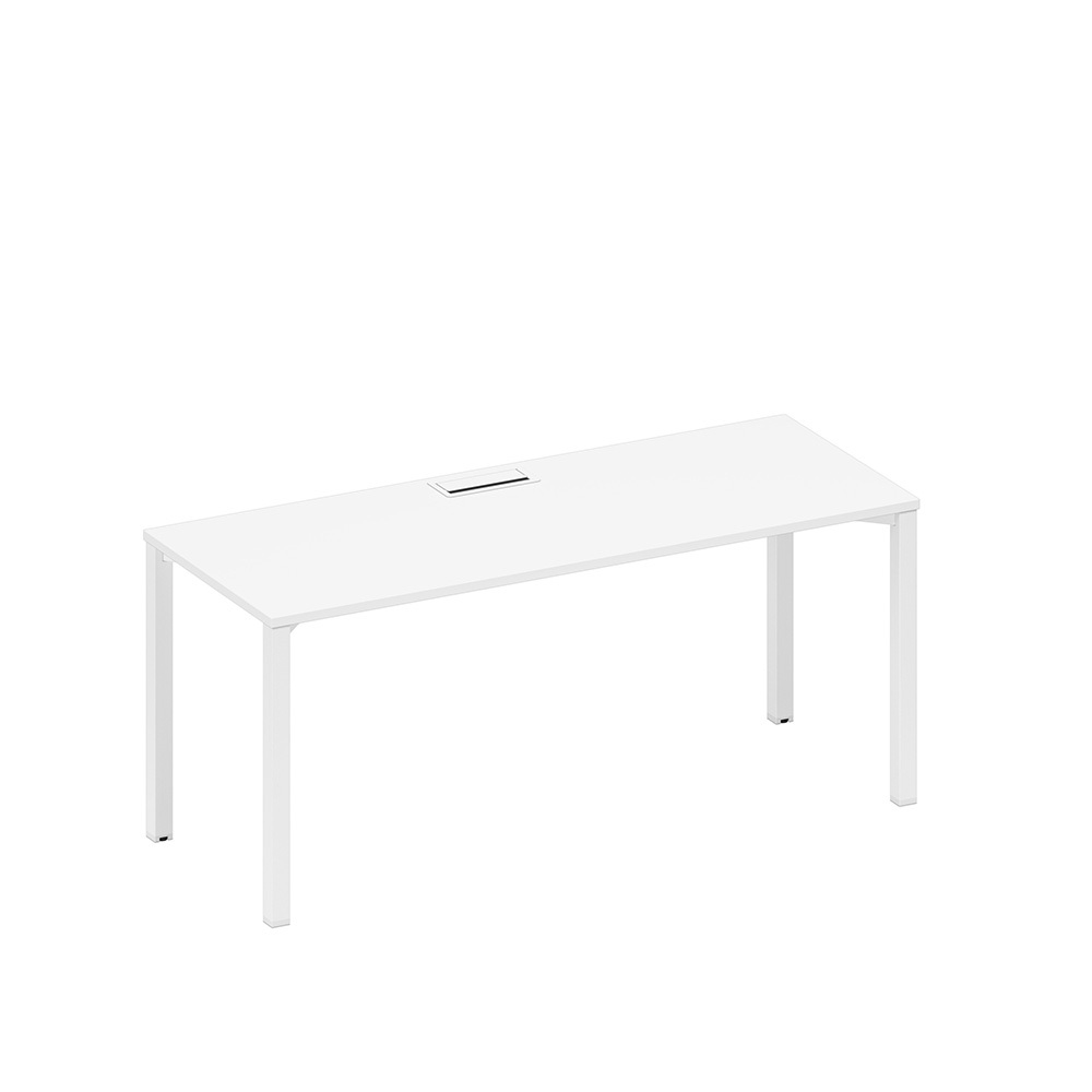 Стол письменный на металлокаркасе, столешница с заглушкой